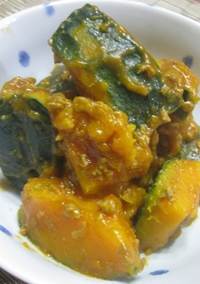 かぼちゃの麻婆そぼろ和え-レシピのメイン写真