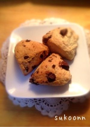 チョコチップスコーン-レシピのメイン写真