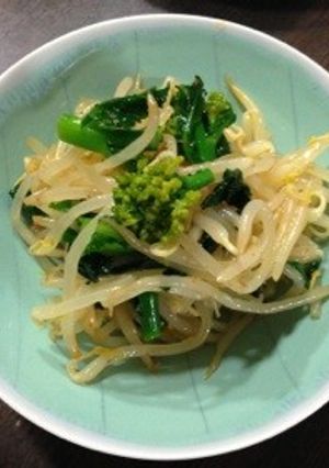 もやしと菜の花のさっぱり和え❁-レシピのメイン写真