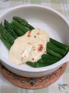 アスパラの粒マスタードマヨ焼き-レシピのメイン写真