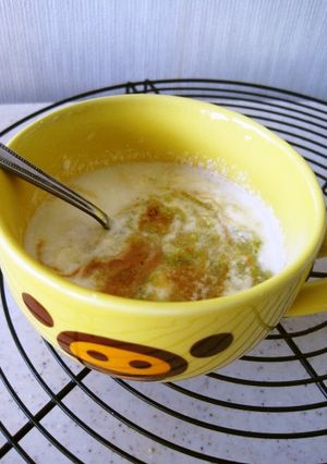 じんだん黄粉ホットヨーグルト-レシピのメイン写真