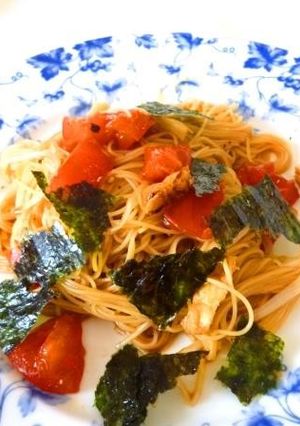 トマトの冷製アジアン味噌パスタ-レシピのメイン写真