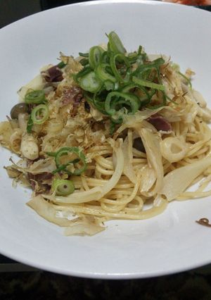 ポンマヨ和風パスタ♪-レシピのメイン写真