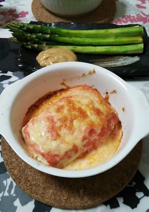 *居酒屋風* 豆腐明太チーズ焼き-レシピのメイン写真