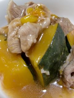 簡単★カボチャの豚バラあんかけ煮-レシピのメイン写真
