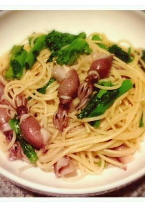 蛍イカと菜の花のバター醤油パスタ-レシピのメイン写真