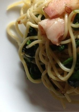 簡単♪ベーコン薫るペペロンチーノ-レシピのメイン写真