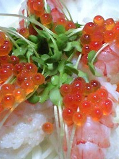 新玉葱で海老のサラダ寿司-レシピのメイン写真