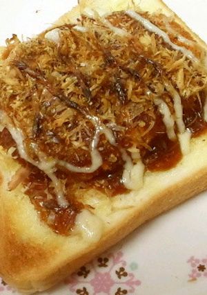 お好み焼き風トースト★簡単ズボラめし-レシピのメイン写真