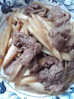 *牛蒡と牛肉の甘辛炒め*-レシピのメイン写真