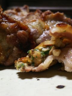 椎茸餡の豚肉の挟み焼き-レシピのメイン写真