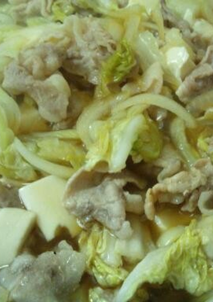 豚すき風の煮物-レシピのメイン写真