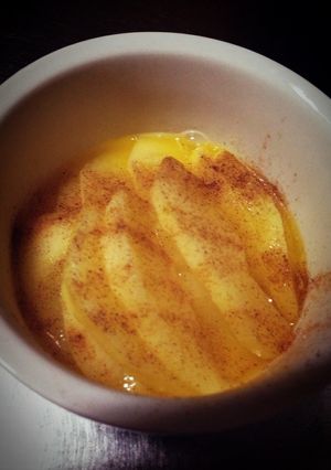 目分量☆２分で簡単りんごシナモンデザート-レシピのメイン写真