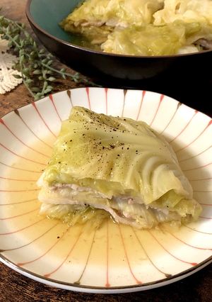 簡単*豚バラとキャベツのミルフィーユ煮-レシピのメイン写真