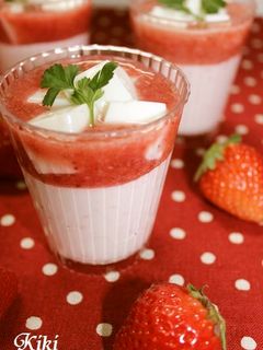 フレッシュいちごnoふんわりムース-レシピのメイン写真