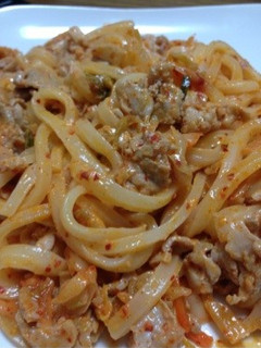豚キムチうどん-レシピのメイン写真