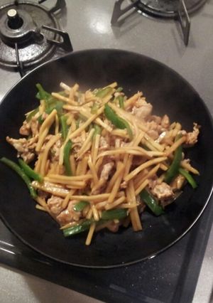 甘くない青椒肉絲、豚肉ピーマン生姜炒め。-レシピのメイン写真