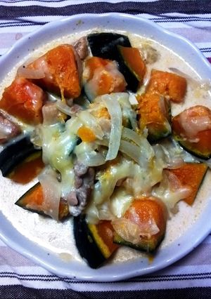 かぼちゃとチキンのミルク煮-レシピのメイン写真