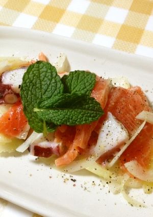 ♥☆魚介と玉ねぎとセロリのマリネ-レシピのメイン写真