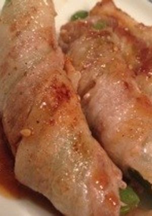 豚バラ肉のスナックエンドウロール!!-レシピのメイン写真