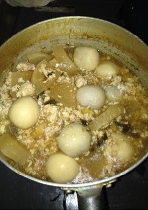 簡単！里芋と鳥ひき肉と大根のトロトロ煮♫-レシピのメイン写真