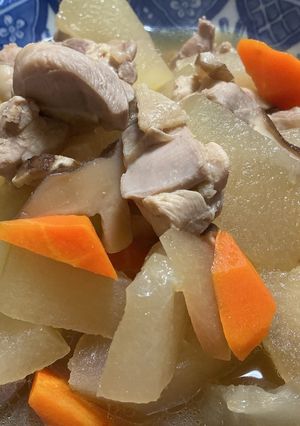 冬瓜と鶏もも肉の煮物-レシピのメイン写真