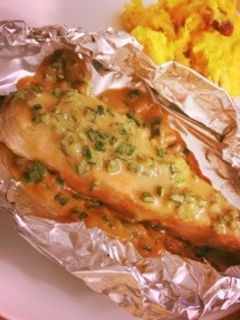 簡単!鮭の味噌ホイル焼き-レシピのメイン写真