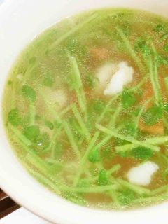 【塩豚】塩豚と豆苗のスープ-レシピのメイン写真
