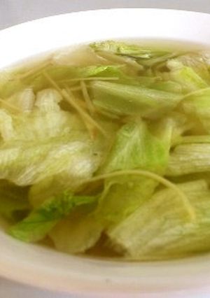 レタスと生姜のスープ-レシピのメイン写真