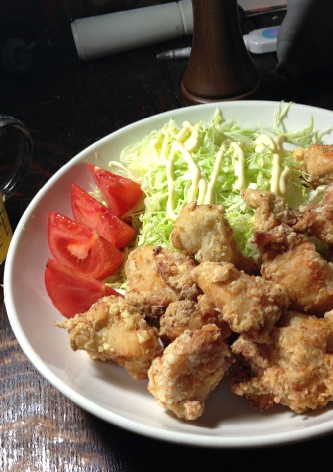 鶏の唐揚げ、水にひたして二度揚げ-レシピのメイン写真
