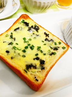 *しらすと焼き海苔のチーズトースト*-レシピのメイン写真