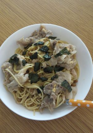 豚肉と納豆のパスタ-レシピのメイン写真