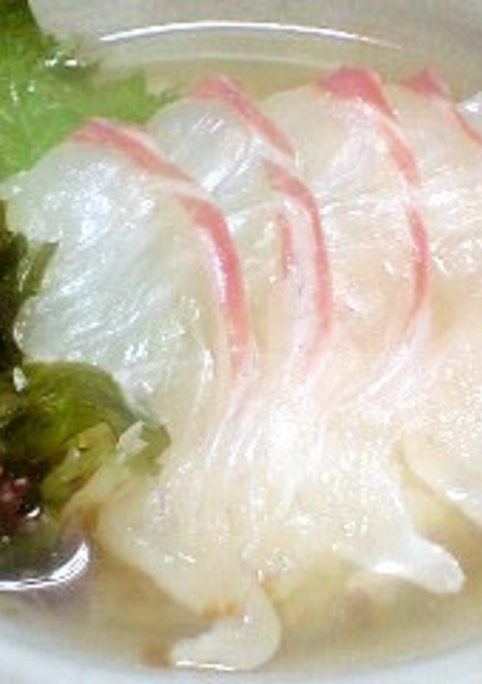 桜鯛（春の本鯛）の中華おかゆ風茶漬け-レシピのメイン写真