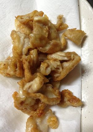 おつまみに☆鶏皮のカリカリ焼き-レシピのメイン写真