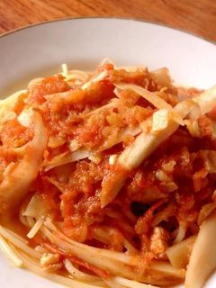 ごぼうパスタ-レシピのメイン写真