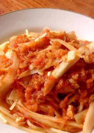 ごぼうパスタ-レシピのメイン写真