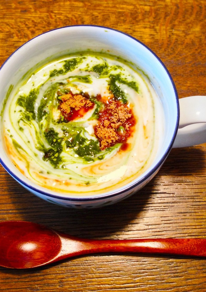 ✤黒糖と抹茶のヨーグルト✤-レシピのメイン写真