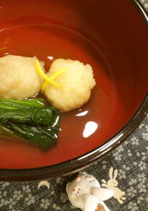 海老しんじょの椀・・-レシピのメイン写真