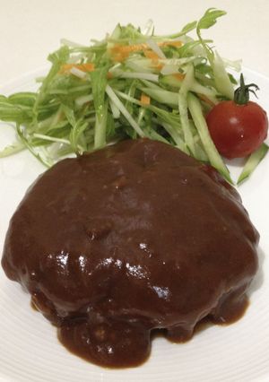 手作りデミグラスソースの煮込みハンバーグ-レシピのメイン写真