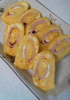 *ハムとチーズの卵焼き*-レシピのメイン写真