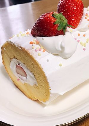 シフォン生地のロールケーキ-レシピのメイン写真