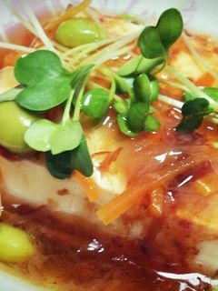 かつお薫る和風あんかけ豆腐-レシピのメイン写真