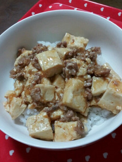 超簡単★ランチにオススメ麻婆豆腐丼-レシピのメイン写真
