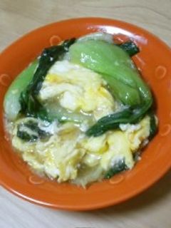青梗菜と卵の和風あんかけ-レシピのメイン写真