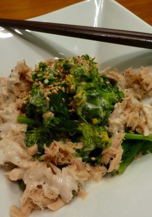 春の青菜のヨーグルトかけ-レシピのメイン写真