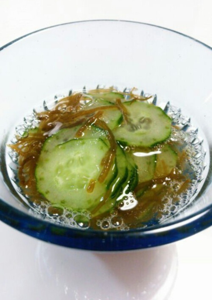 ひと手間だけ☆きゅうりともずくの酢の物-レシピのメイン写真