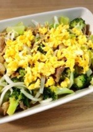 ブロッコリーと豚肉のにんにくオイマヨ炒め-レシピのメイン写真