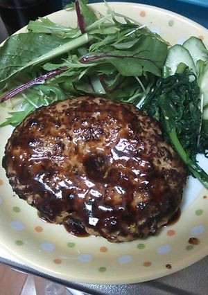 豆腐&野菜入り☆ふわふわハンバーグ-レシピのメイン写真