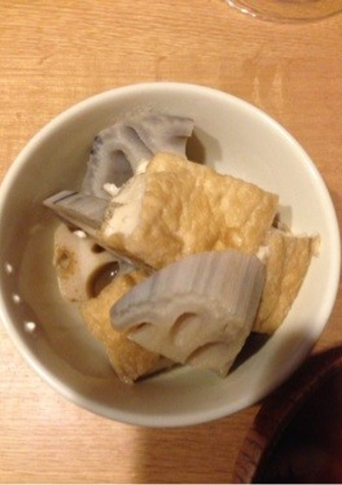 レンコンと厚揚げの煮物-レシピのメイン写真