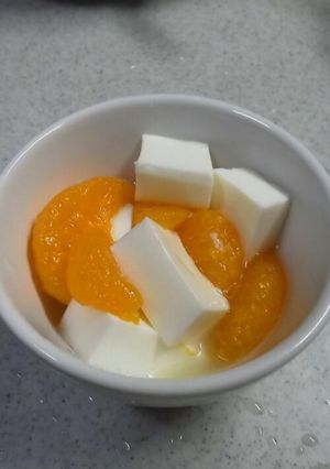 牛乳かんとみかん缶-レシピのメイン写真